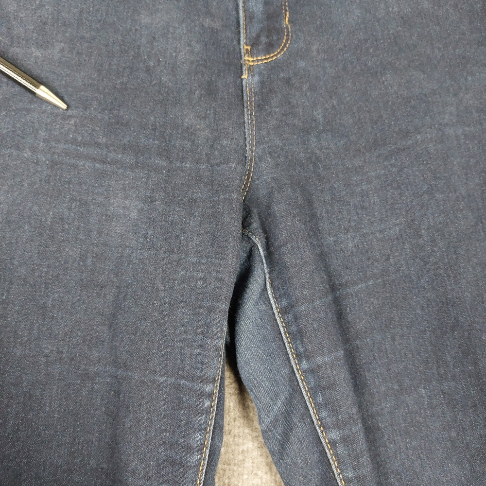 D. JEANS WOMENS BLUE DARK WASH SKINNY SOFT CASUAL SYRETCH DENIM PANTS SIZE 10 - Picture 5 of 9